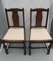 Pair of classic Art Deco style period wooden chairs - SOLD