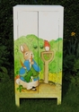 Child's cupboard painted with Beatrix Potter characters - SOLD