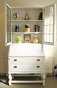Writing bureau desk and cabinet / bookcase - SOLD