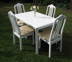 Beautiful white table and 4 chairs set - SOLD