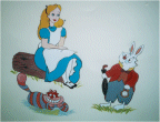 Alice in Wonderland mural
